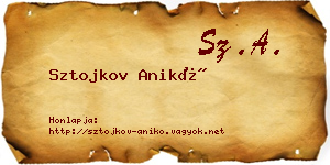 Sztojkov Anikó névjegykártya