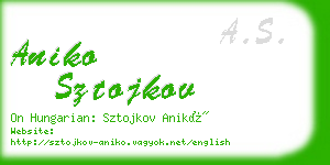 aniko sztojkov business card